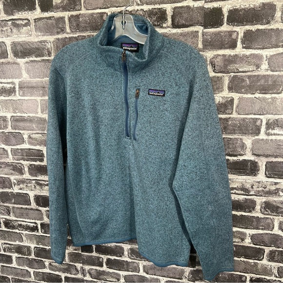 PATAGONIA - MEN'S BETTER SWEATER 1/4-ZIP FLEECE - PIGEON BLUE - SIZE M - Picture 8 of 14